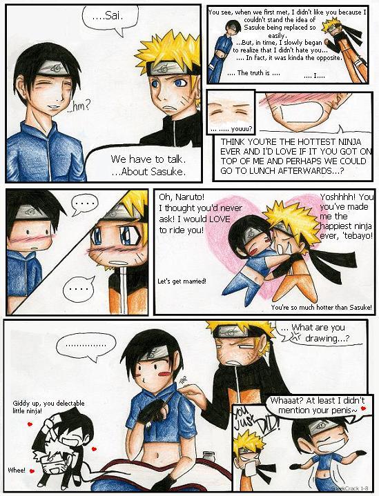 Naruto and Sai Not Mentioning his Penis